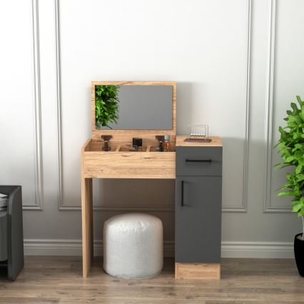 Penteadeira INCI 108,8x77 cm pinho atlântico/antracite