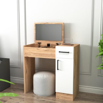 Penteadeira INCI 108,8x77 cm pinho atlântico/branco