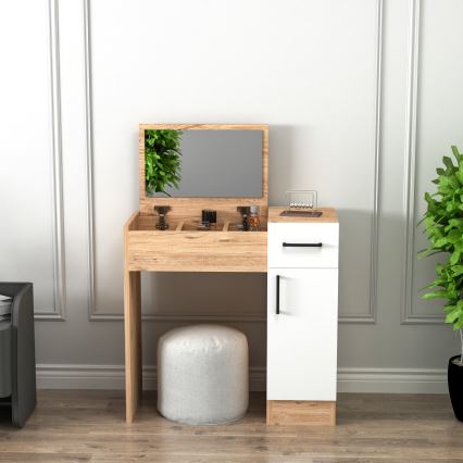 Penteadeira INCI 108,8x77 cm pinho atlântico/branco