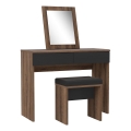 Penteadeira JUNO + banqueta 45x29,6 cm castanho/preto