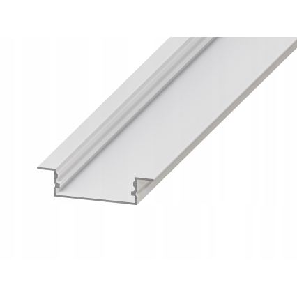 Perfil de embutir para fita LED 1 m branco