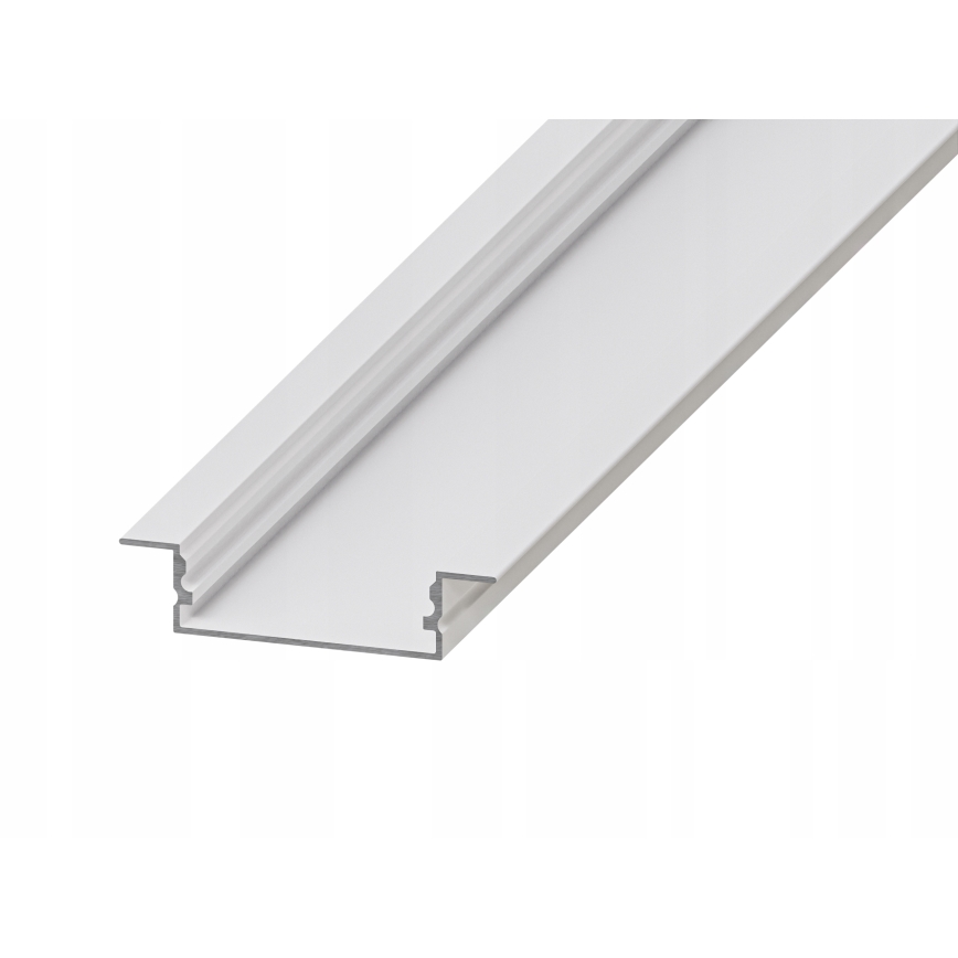 Perfil de embutir para fita LED 1 m branco