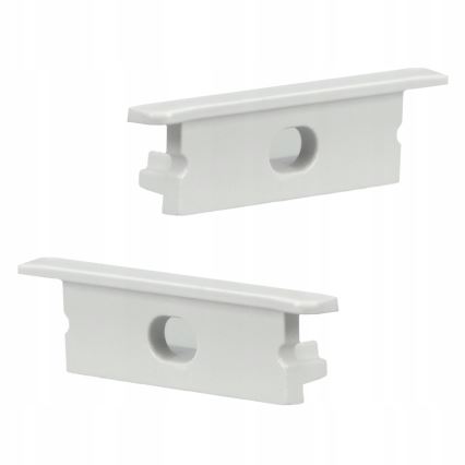 Perfil de embutir para fita LED 1 m branco