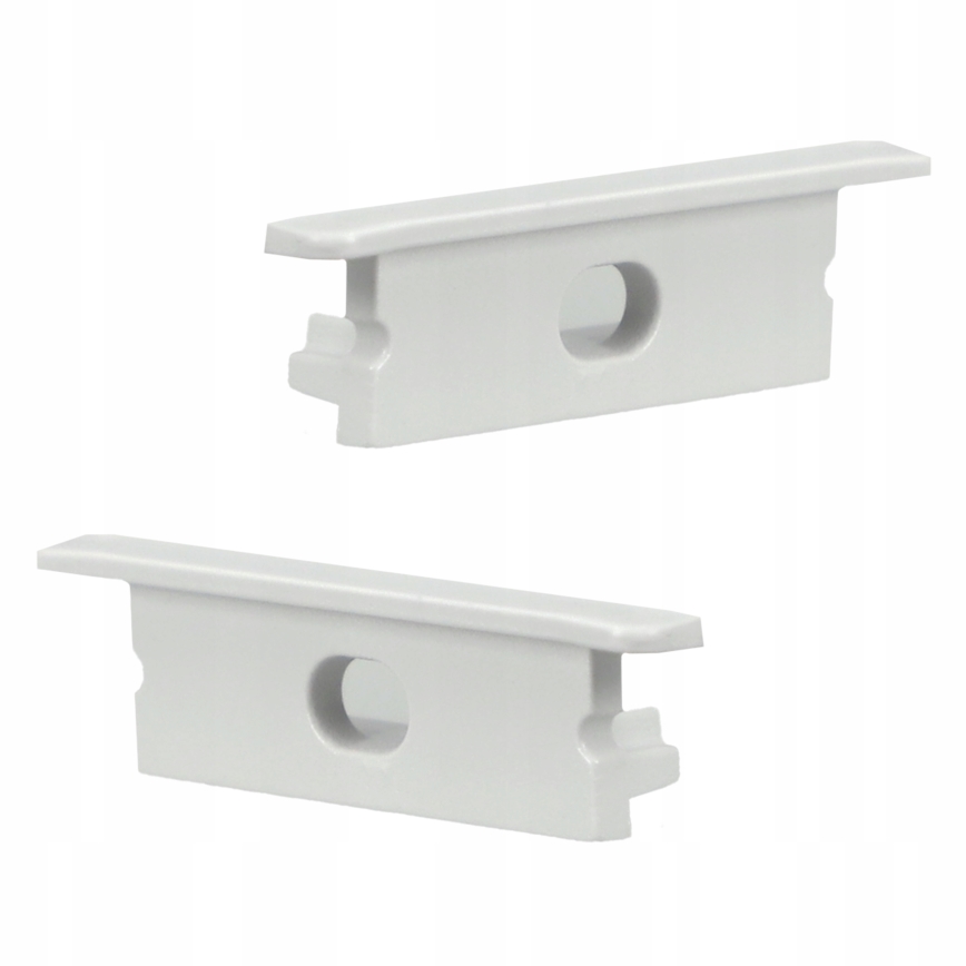 Perfil de embutir para fita LED 1 m branco