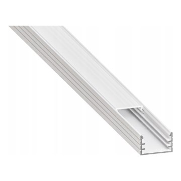 Perfil de embutir para fitas LED 1 m branco