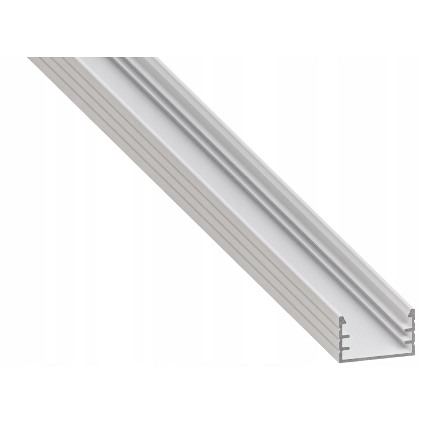 Perfil de embutir para fitas LED 1 m branco