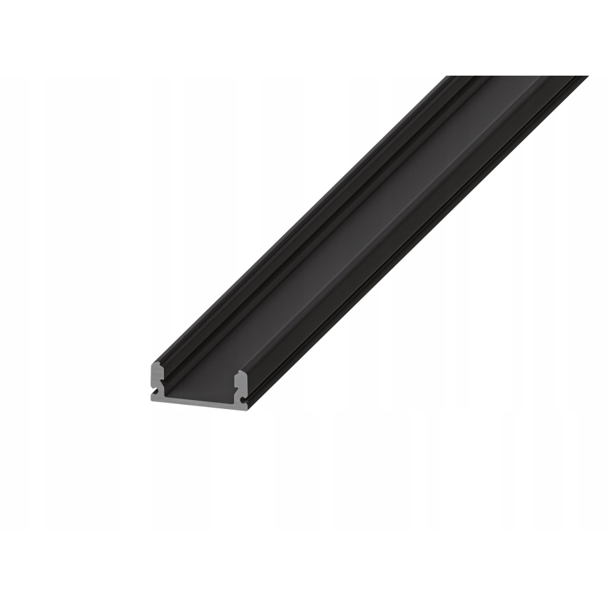 Perfil de embutir para fitas LED, 1 m — preto/branco