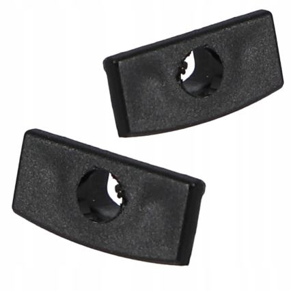 Perfil de embutir para fitas LED, 1 m — preto/branco