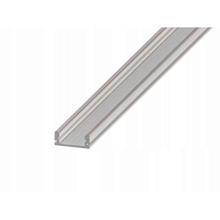 Perfil embutido para fitas LED 1 m prata/branco