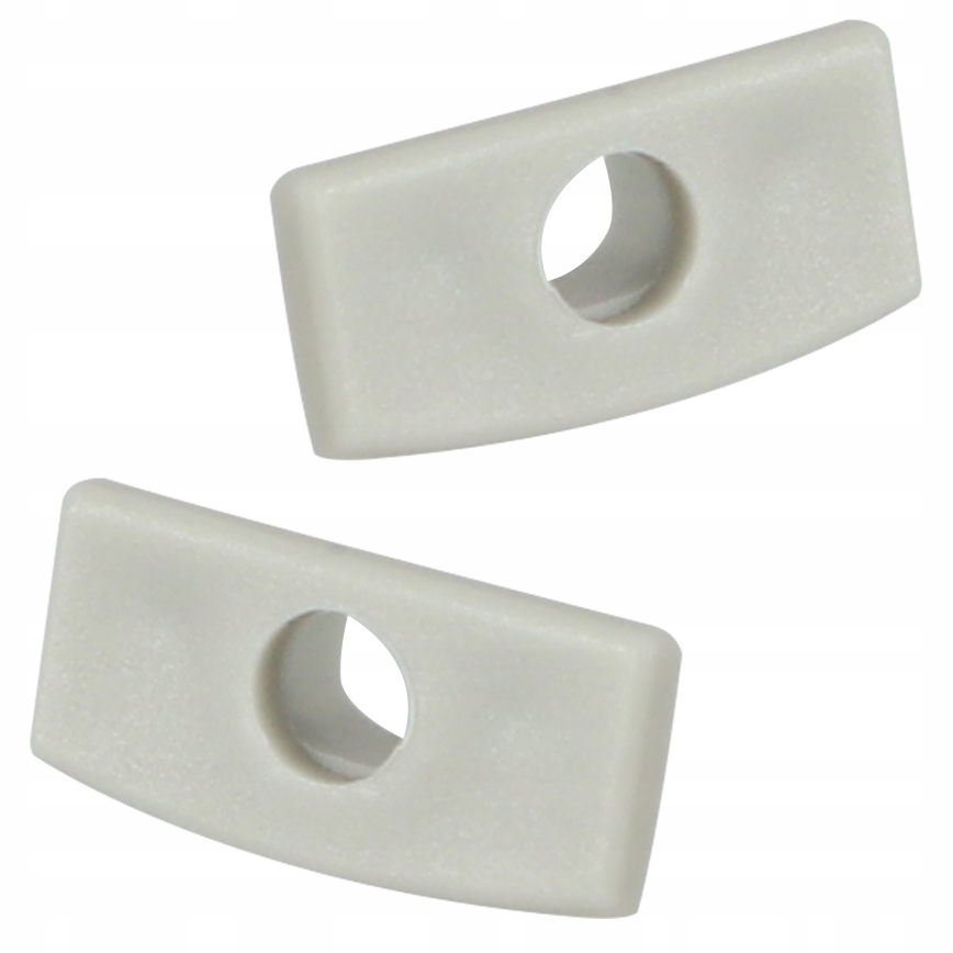 Perfil embutido para fitas LED 1 m prata/branco