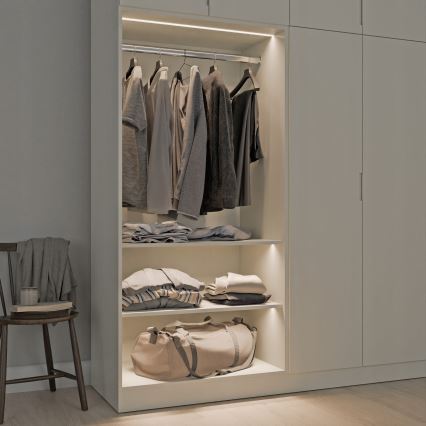 Perfil embutido para fitas LED 1 m preto/branco