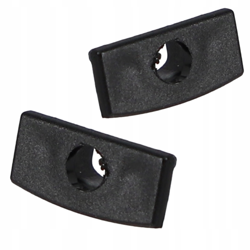Perfil embutido para fitas LED 1 m, preto/transparente