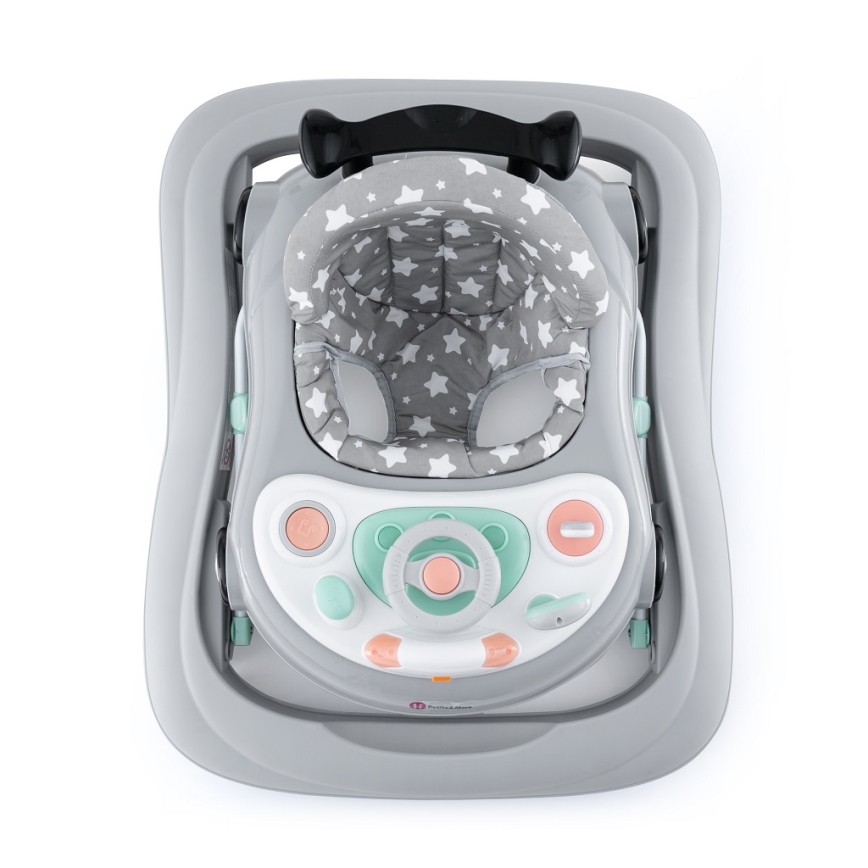 PETITE&MARS - Andador de bebés com melodia CABRIO cinzenta