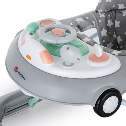 PETITE&MARS - Andador de bebés com melodia CABRIO cinzenta