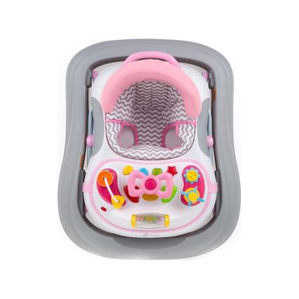 PETITE&MARS - Andador de bebés com melodia MONTY rosa