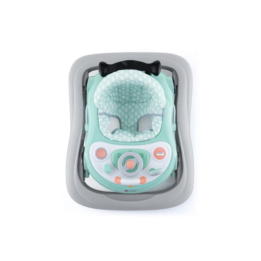 PETITE&MARS - Andarilho para bebé com melodia CABRIO 2xAA menta