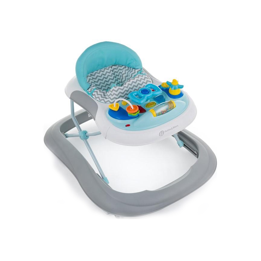 PETITE&MARS - Andarilho para bebés com uma melodia MONTY azul