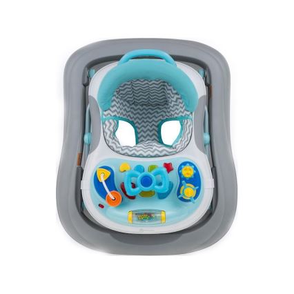 PETITE&MARS - Andarilho para bebés com uma melodia MONTY azul