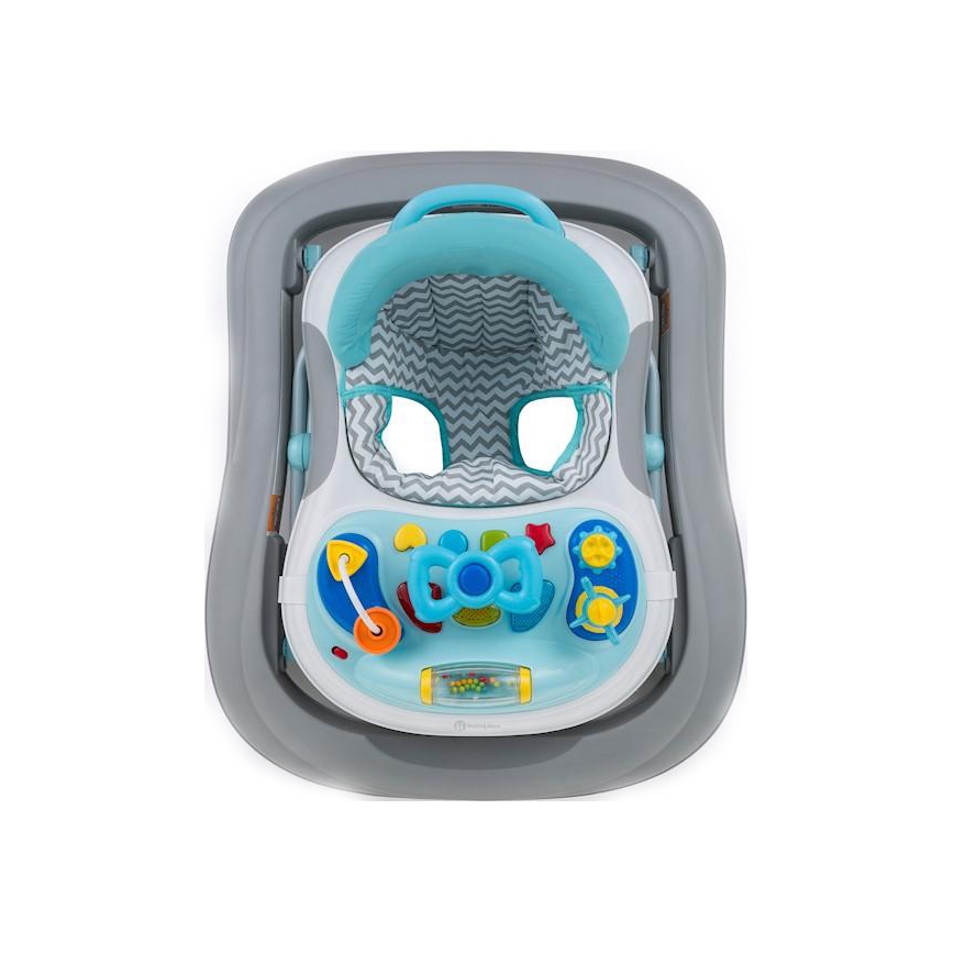 PETITE&MARS - Andarilho para bebés com uma melodia MONTY azul