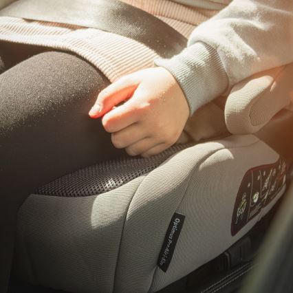 PETITE&MARS - Assento de elevação para automóvel OPTIMUS PRO i-Tamanho 125-150 cm (22-36 kg) cinzento