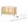 PETITE&MARS - Berço infantil + barreira de segurança NELA BEECH 120x60 cm faia
