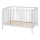 PETITE&MARS - Berço infantil NELA BEECH 120x60 cm branco/faia