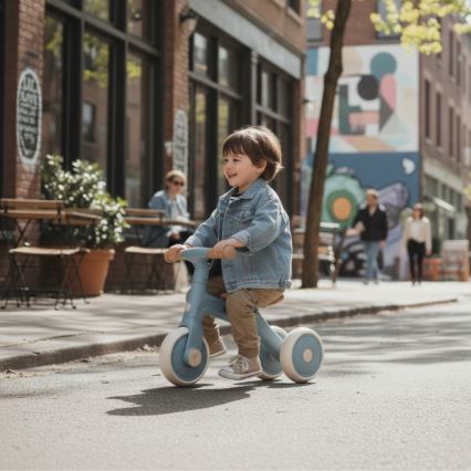 PETITE&MARS - Bicicleta de equilíbrio infantil 3 em 1 BINGO Stering Blue
