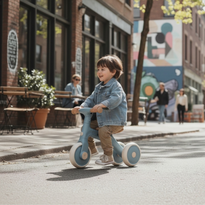 PETITE&MARS - Bicicleta de equilíbrio infantil 3 em 1 BINGO Stering Blue