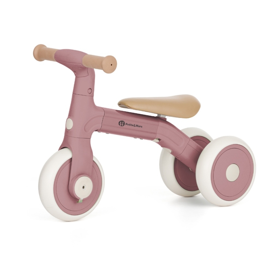 PETITE&MARS - Bicicleta sem pedais 3 em 1 BINGO Rosa Pó