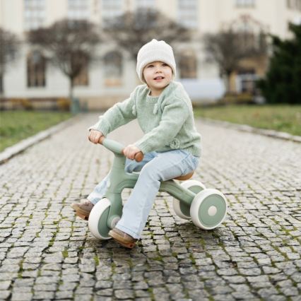 PETITE&MARS - Bicicleta sem pedais infantil 3 em 1 BINGO Sage Leaf