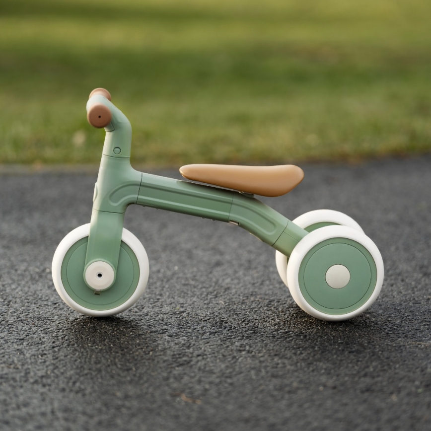 PETITE&MARS - Bicicleta sem pedais infantil 3 em 1 BINGO Sage Leaf