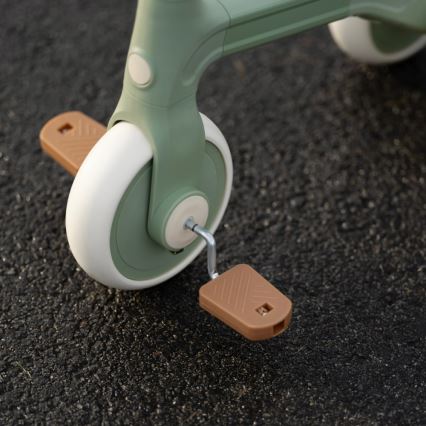 PETITE&MARS - Bicicleta sem pedais infantil 3 em 1 BINGO Sage Leaf