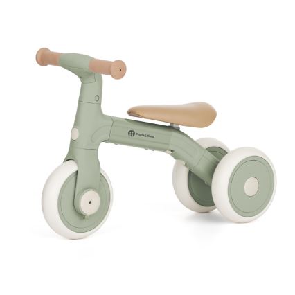 PETITE&MARS - Bicicleta sem pedais infantil 3 em 1 BINGO Sage Leaf