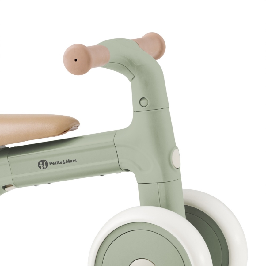 PETITE&MARS - Bicicleta sem pedais infantil 3 em 1 BINGO Sage Leaf