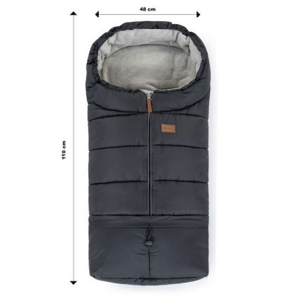 PETITE&MARS - Bolsa para bebé 3 em 1 JIBOT cinzento