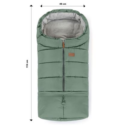 PETITE&MARS - Bolsa para bebé 3 em 1 JIBOT verde