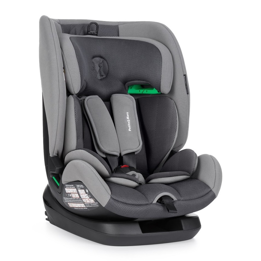 PETITE&MARS - Cadeira auto PRIME PRO i-Tamanho 76-150 cm (9-36 kg) cinzento