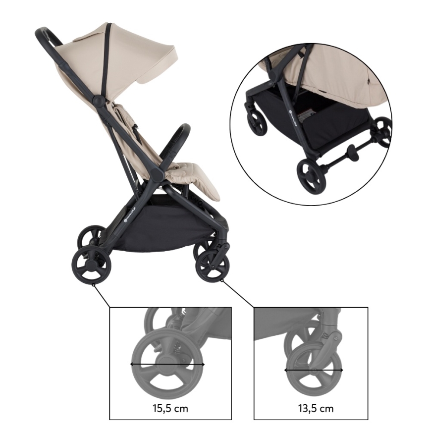 PETITE&MARS - Carrinho de passeio desportivo FLIP Tan Beige