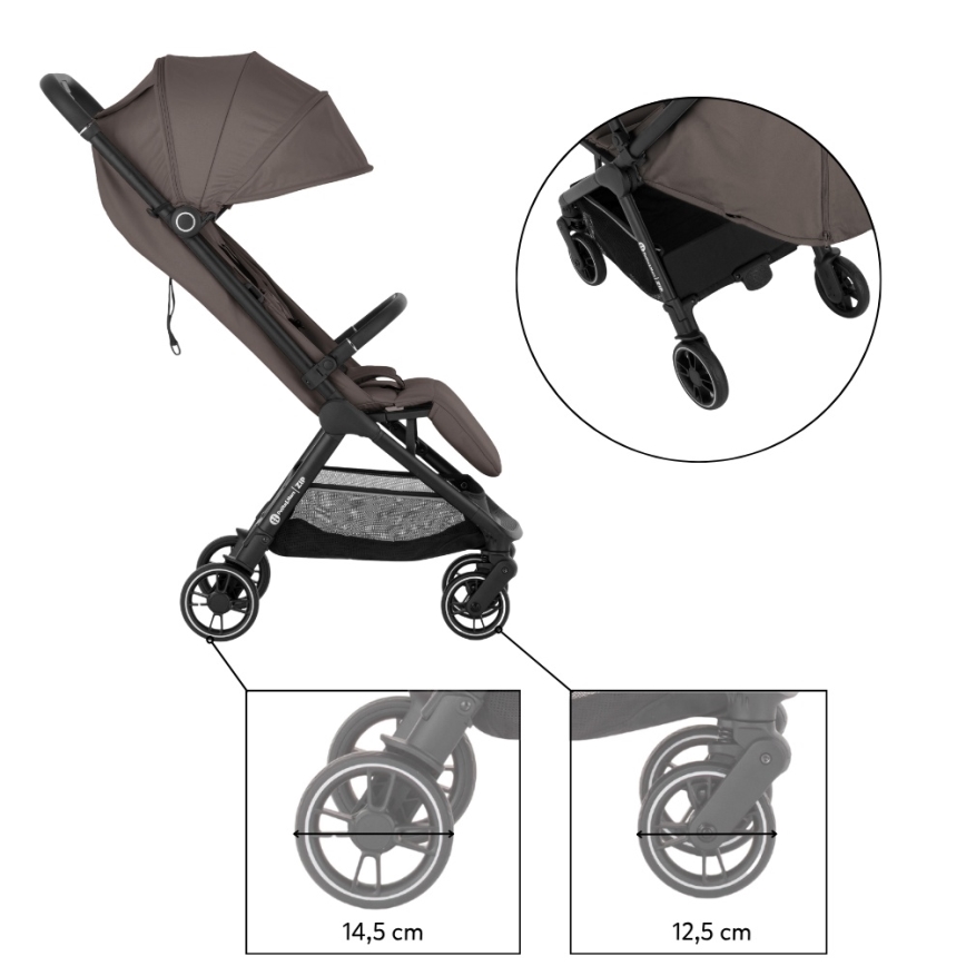 PETITE&MARS - Carrinho desportivo ZIP Creamy Cocoa