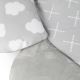 PETITE&MARS - Cobertor infantil para brincar 3v1 CLOUD cinzento claro