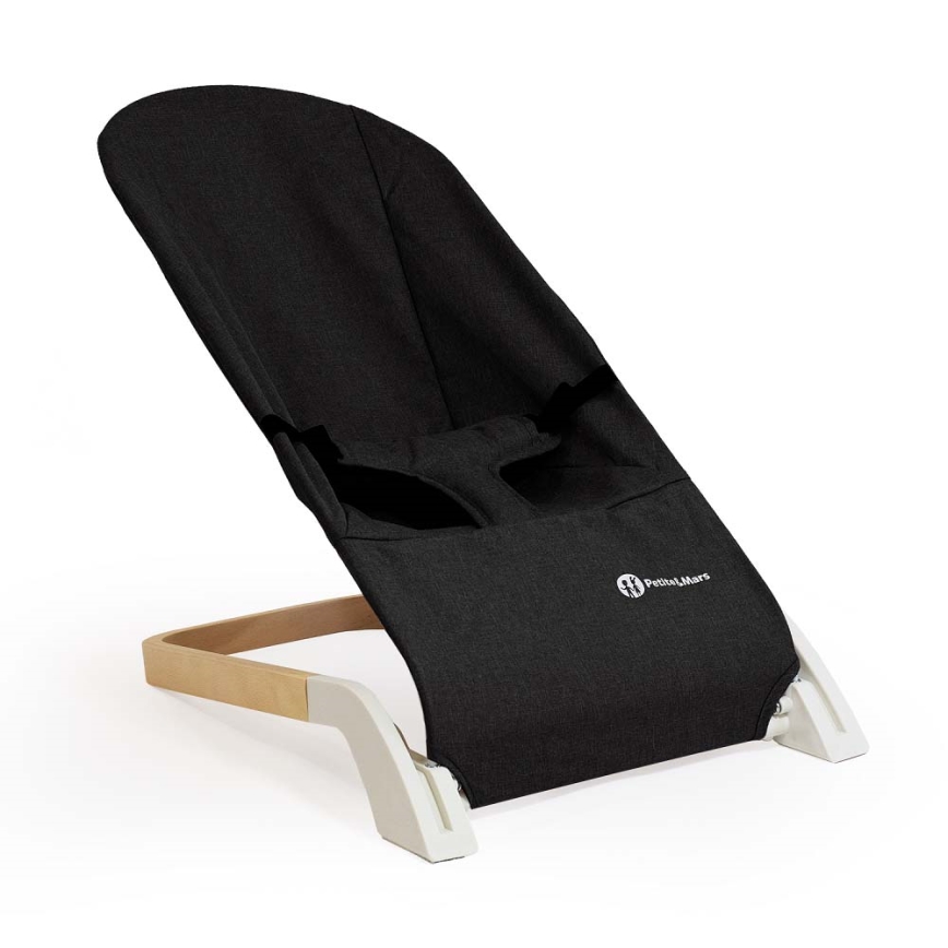 PETITE&MARS - Espreguiçadeira para bebé CALMY preto