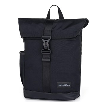 PETITE&MARS - Mochila de cambio para cochecito JACKOB negra