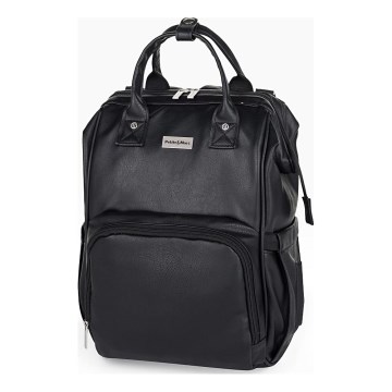 PETITE&MARS - Mochila para muda de roupa para carrinho de bebé JASPER preto
