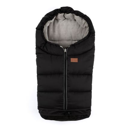 PETITE&MARS - CONJUNTO Saco de bebê 3 em 1 JIBOT + protetores de mãos para carrinho JASIE preto