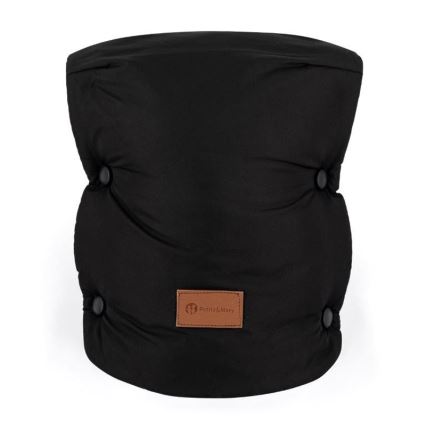 PETITE&MARS - CONJUNTO Saco de bebê 3 em 1 JIBOT + protetores de mãos para carrinho JASIE preto