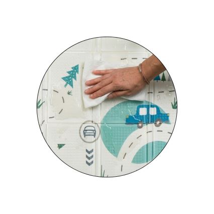 PETITE&MARS - Tapete dobrável para brincar CAMPY Cars&Arabesca
