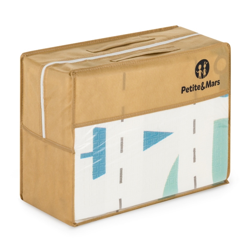 PETITE&MARS - Tapete dobrável para brincar CAMPY Cars&Arabesca