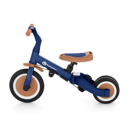 PETITE&MARS - Triciclo de criança 5em1 TURBO Enigmatic Blue
