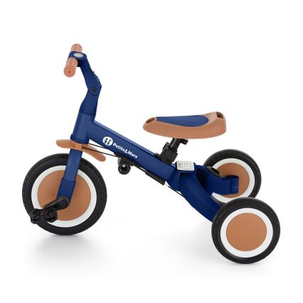 PETITE&MARS - Triciclo de criança 5em1 TURBO Enigmatic Blue