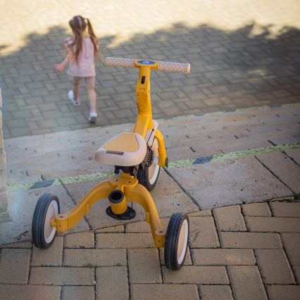 PETITE&MARS - Triciclo de criança 5em1 TURBO Intense Ochre